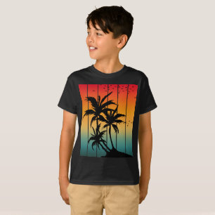VINTAGE RETRO SUNSET PALM TREES T-Shirt