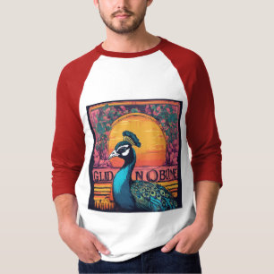 Vintage Retro Sunset T-Shirt – Cool Peacock Baby