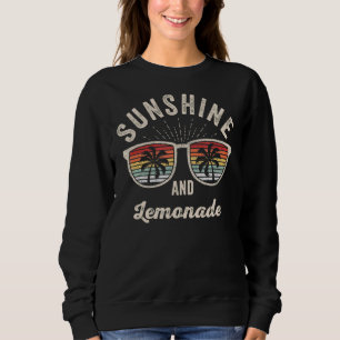 Vintage Retro Sunshine And Lemonade  Summer Sweatshirt