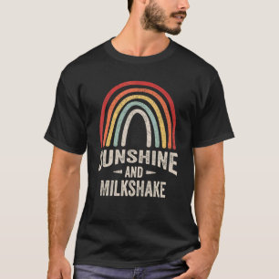Vintage Retro Sunshine And Milkshake Milk Summer T-Shirt