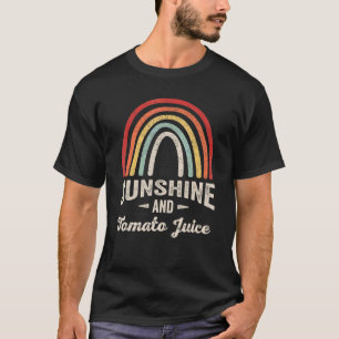 Vintage Retro Sunshine And Tomato Juice Summer 4 T-Shirt
