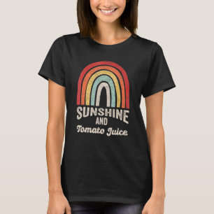 Vintage Retro Sunshine And Tomato Juice Summer T-Shirt