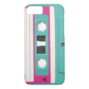 Vintage Retro Teal Audio Cassette Tape Case-Mate iPhone Case