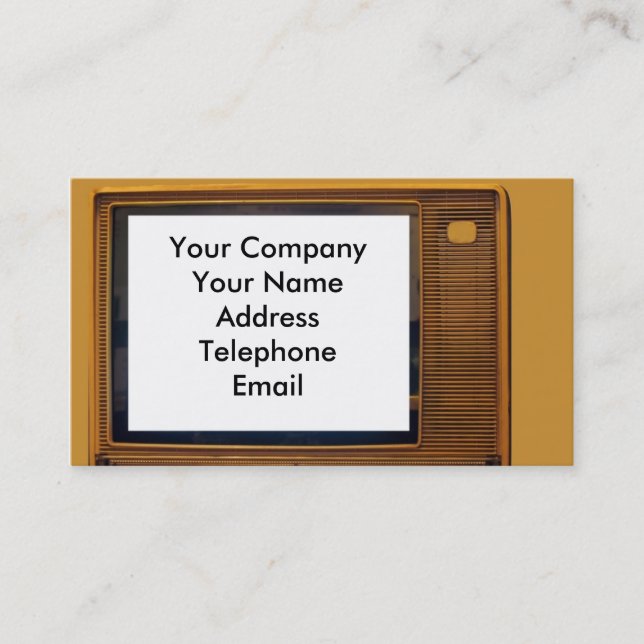 Vintage Retro Television Business Card (Front)