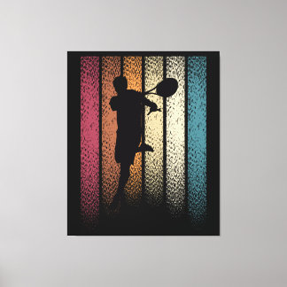 Vintage Retro Tennis Sports Canvas Print