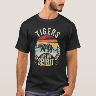 Vintage Retro Tigers Are My Spirit Animal Tiger T-Shirt