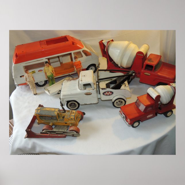 Vintage / Retro Tonka Trucks & Toys Poster (Front)