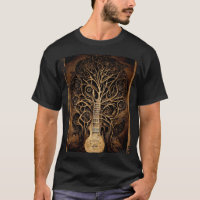 Vintage Retro Tree of Life Guitar