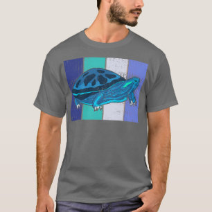 Vintage Retro Turtle Marine Biologist 2 T-Shirt