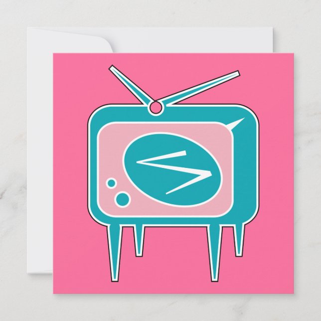 Vintage Retro TV Television Set (Front)