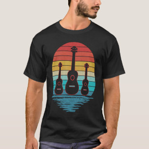 Vintage Retro Ukulele Player Music Graphic T-Shirt