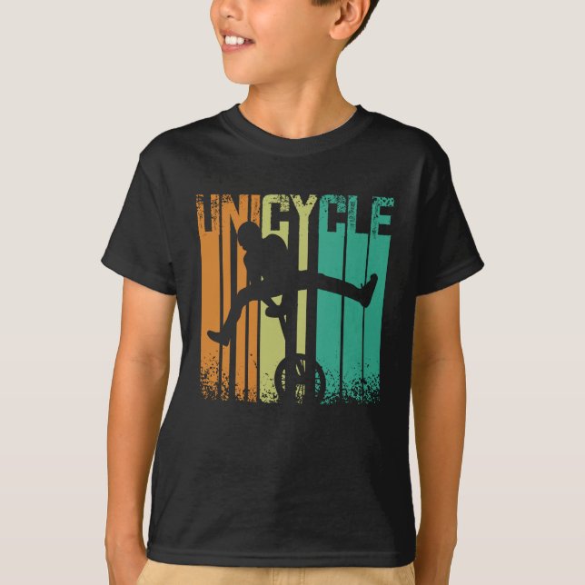 Vintage Retro Unicycle T-Shirt (Front)