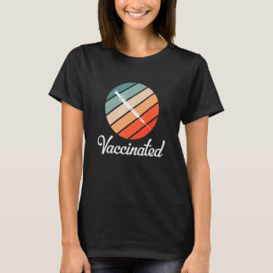 Vintage Retro Vaccinated Vaccines Immunisation T-Shirt