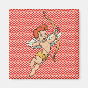 Vintage/retro Valentine's day cupid Magnet