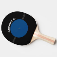 Vintage Retro Vinyl Record (Blue) Personalised