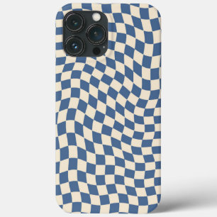 Vintage Retro Wavy Checkered Pattern Case-Mate iPh iPhone 13 Pro Max Case