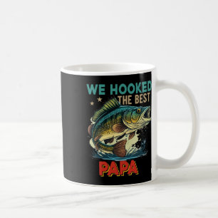 Vintage Retro We Hooked The Best Papa Father's Day Coffee Mug