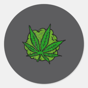 Vintage Retro Weed 2026  Classic Round Sticker