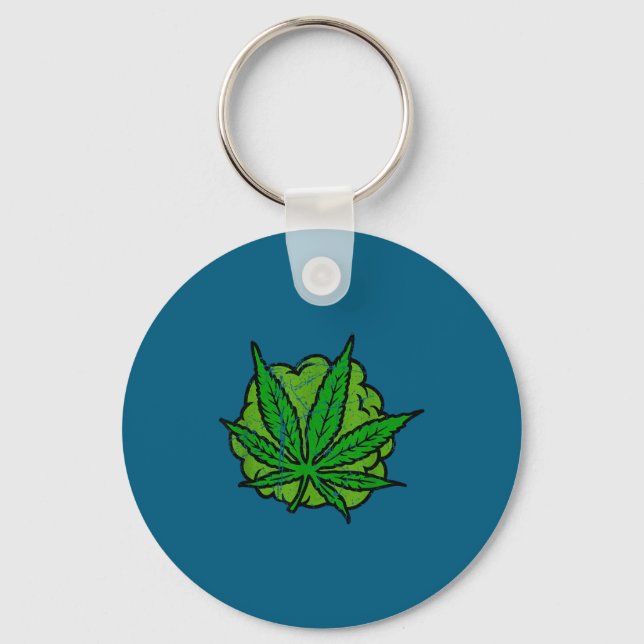 Vintage Retro Weed 2026  Key Ring (Front)