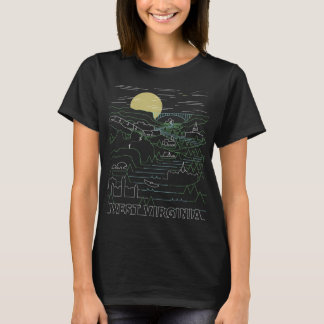Vintage Retro West Virginia Seneca Rocks New River T-Shirt