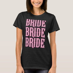 Vintage Retro Western Bride Rodeo Cowgirl Bachelor T-Shirt