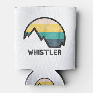 Vintage Retro Whistler Canada T-Shirt Hiking Can Cooler