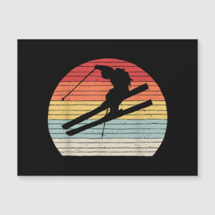 Vintage Retro Winter Sports Skiing