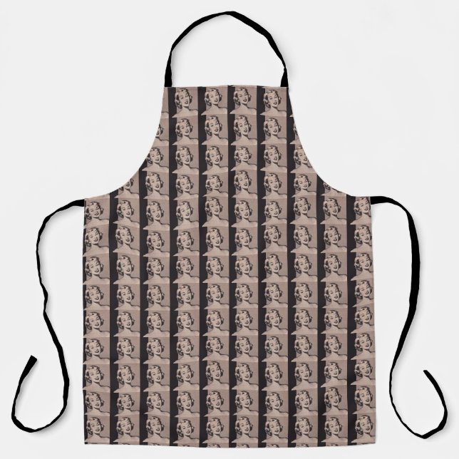Vintage Retro Woman Apron (Front)