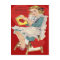 Vintage Retro Woman Cooking Valentine Card