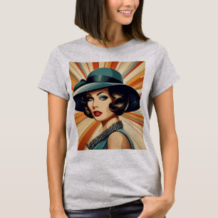 Vintage retro woman T-Shirt