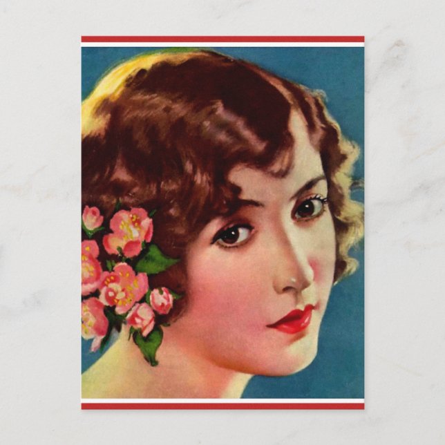 Vintage Retro Women 20s Hollywood Bessie Love Postcard (Front)