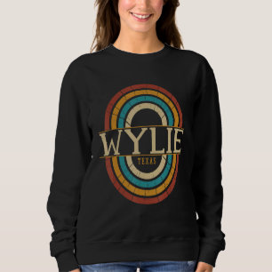 Vintage Retro Wylie Texas TX Women Men Souvenirs Sweatshirt
