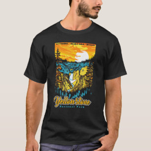 Vintage Retro Yosemite National Park Est 1890 Moun T-Shirt