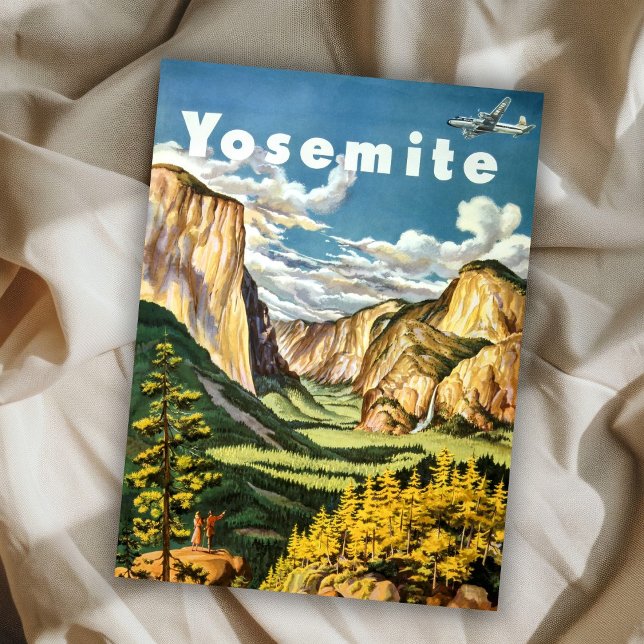 Vintage Retro Yosemite National Park Travel Postcard (Creator Uploaded)