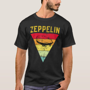 Vintage Retro Zeppelin - Distressed Style Dirigibl T-Shirt