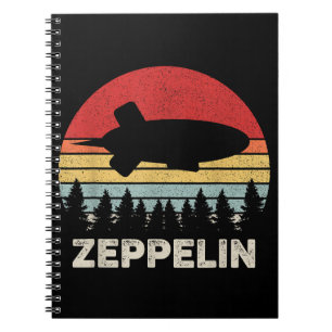 Vintage Retro Zeppelin Shirt Dirigible Airship Notebook