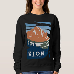 Vintage Retro Zion National Park Utah Souvenir 1 Sweatshirt
