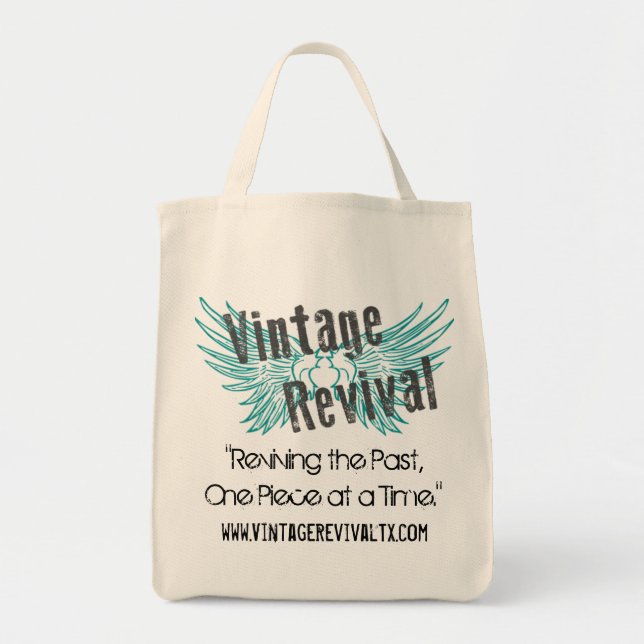 Vintage Revival Logo Tote Bag (Front)