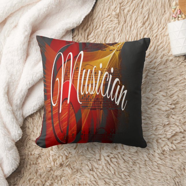 Vintage  Rhythm of the Music Cushion (Blanket)
