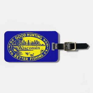Vintage Rib Lake Wisconsin Luggage Tag