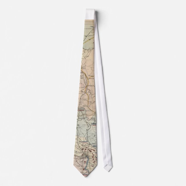 Vintage Richmond Virginia Civil War Battles (1864) Tie (Front)
