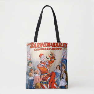 Vintage Ringling Bros - Barnum & Bailey Clown Show Tote Bag