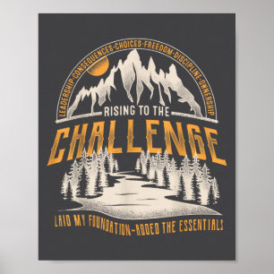 Vintage Rising To The Challenge Clical Conversatio Poster
