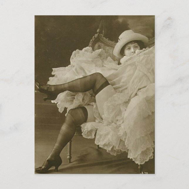 Vintage risque Dancing Postcard (Front)