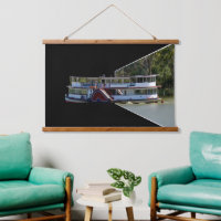 Vintage River Boat, Wall Hanging