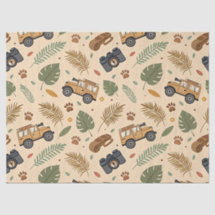 Vintage Road Trip Pattern (3) Tissue Paper