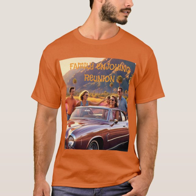 Vintage Road Trip Tshirt For Men (Front)