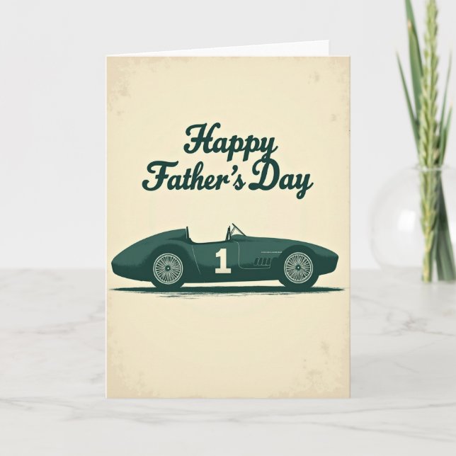 Vintage Roadster Fathers Day Card (Front)