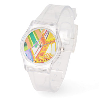 Vintage Robert Delaunay's Eiffel Tower Art Watch
