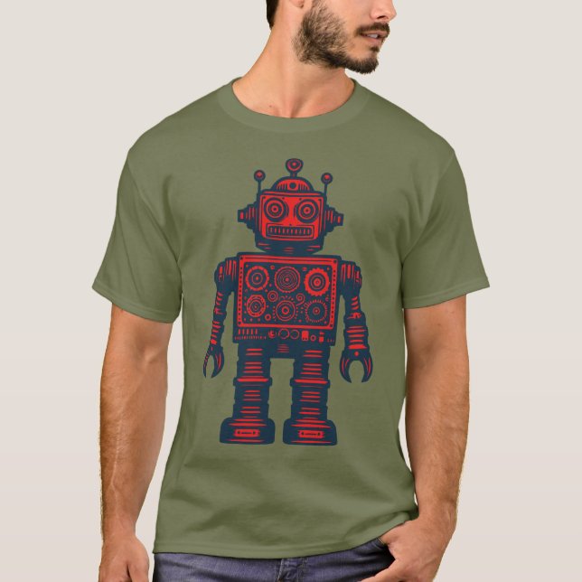 Vintage Robot T-Shirt (Front)